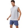Anna-Kaci Active Men's Sleeveless Workout Hoodie with Lightweight Athletic Fit and Crossover Hood Detail - 4 of 4