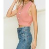 Women's Newly Found Love Button-Up Cropped Vest - HYFVE - 2 of 3