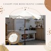 LAGarden 7 Ft Fringe Umbrella Replacement Canopy Top Cover Boho Outdoor Yard, Beige with Fringe, BH7W-01C - 2 of 4