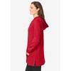 Woman Within Plus Size V-Neck Hoodie Sweatshirt - 4 of 4