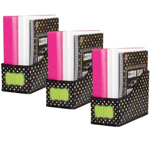 Teacher Created Resources® Chalkboard Brights Book Bin, 5"W x 8"H x 11"D, Pack of 3 - 1 of 3