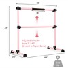 Costway Portable Ballet Barre 4ft Freestanding Adjustable Double Dance Bar Silver\Pink\Purple - 3 of 4