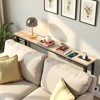 KTMBDW 39.4" Narrow Console Sofa Table with Power Outlets and USB Ports, Skinny Entryway Table with Metal Frame for Hallway, Bedroom, Living Room - 4 of 4