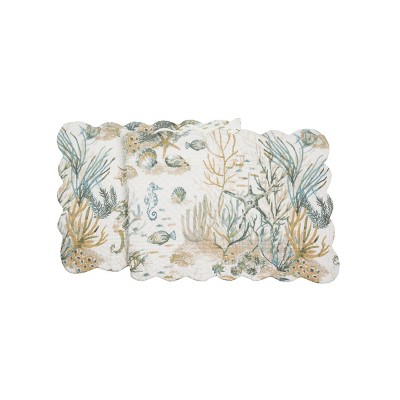 C&F Home 14" x 51" Cerulean Shores Table Runner