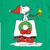 Boys' - Peanuts - Snoopy & Woodstock House Sleigh Short Sleeve Graphic T-Shirt - 2 of 4