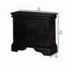 NicBex 15 inch Wide Nightstand with 2 Drawers,Modern Side Table with Hanging Pull,Bedside Table for Bedroom,Living Room - 3 of 4
