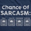 Chance Of Sarcasm Adult Hoodie Funny Weather Report Humor Hooded Sweatshirt - Crazy Dog Hoodie - 2 of 4