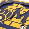 MLB Milwaukee Brewers 3D Logo Series Wall Art - 12"x12" - 4 of 4
