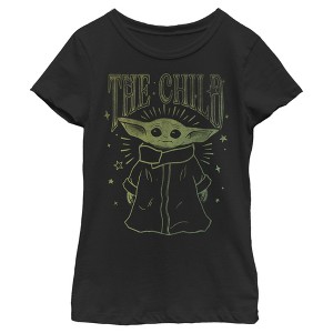 Girl's Star Wars: The Mandalorian The Child Sparkles T-Shirt - 1 of 4