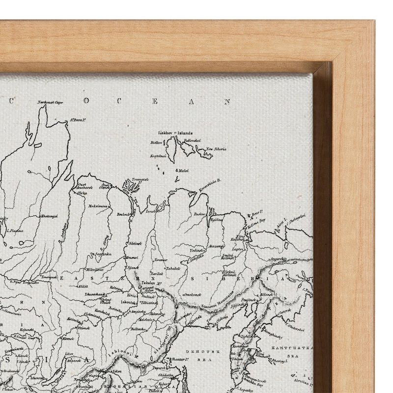 (Set of 2) 18&#34; x 24&#34; Sylvie Vintage World Map Framed Canvas by the Creative Bunch Studio Natural - Kate &#38; Laurel All Things Decor, 4 of 8