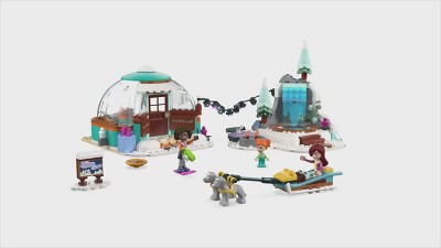 LEGO Friends Igloo Holiday Adventure 41760 - Juego de juguetes de  construcción para mayores de 8 años, con 3 muñecas, 2 personajes de perros,  un