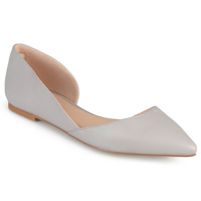 Journee Collection Women's Cortni Slip On Pointed Toe D'Orsay Flats