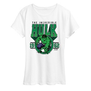 Women's - Marvel - Hulk Collegiate Short Sleeve Graphic T-Shirt - 1 of 4