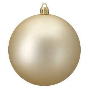 Northlight 4" Shatterproof Matte Christmas Ball Ornament - Gold - 1 of 4