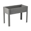 Okak Elevated Raised Garden Bed with Legs Wooden Planter Box for Vegetables, Flowers, Herbs, Outdoor Gardening, 31" x 16" x 30"/40" x 20" x 31" - 3 of 4