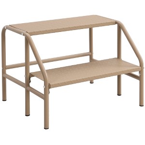 eHemco Heavy-Duty Metal 2 Steps Stool with 1100 lb. Load Capacity, 19.69 Inches, Industrial Yellow - 1 of 4