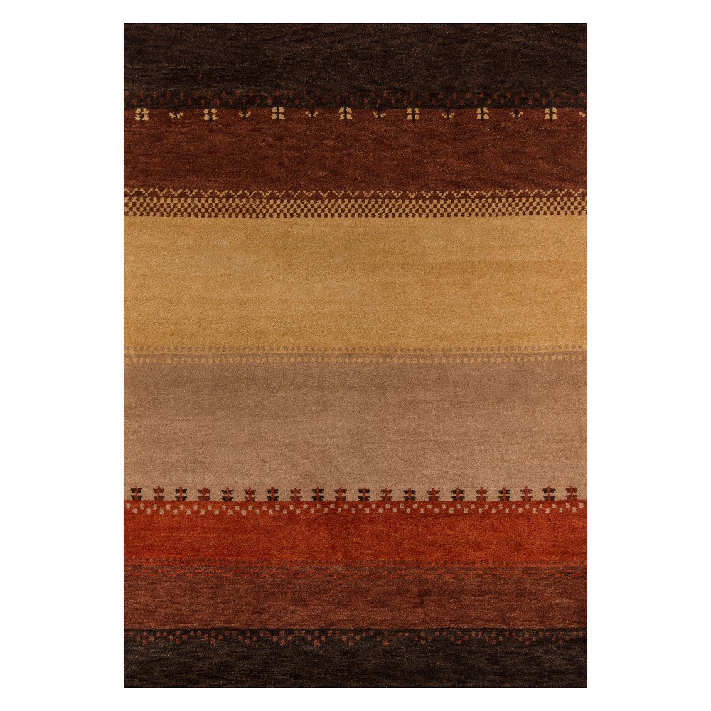 2'x3' Stripe Knotted Accent Rug - Momeni