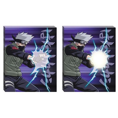 Just Funky Naruto Shippuden Kakashi Chidori 20"x16" Light-Up Canvas Wall Art