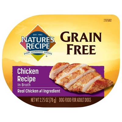 Nature s Recipe Grain Free Chicken In Wholesome Broth Wet Dog Food 2.75oz Target