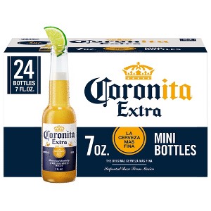 Corona Extra Coronita Lager Beer - 24pk/7 fl oz Mini Bottles - 1 of 4