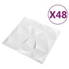 VidaXL 3D Wall Panels 48 pcs 19.7"x19.7" Diamond White 129.2 ftÂ² - 3 of 4