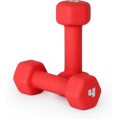 CAP Barbell Neoprene Coated Dumbbell Set, Color Coded Free Weights, Multiple Sizes & Color Options