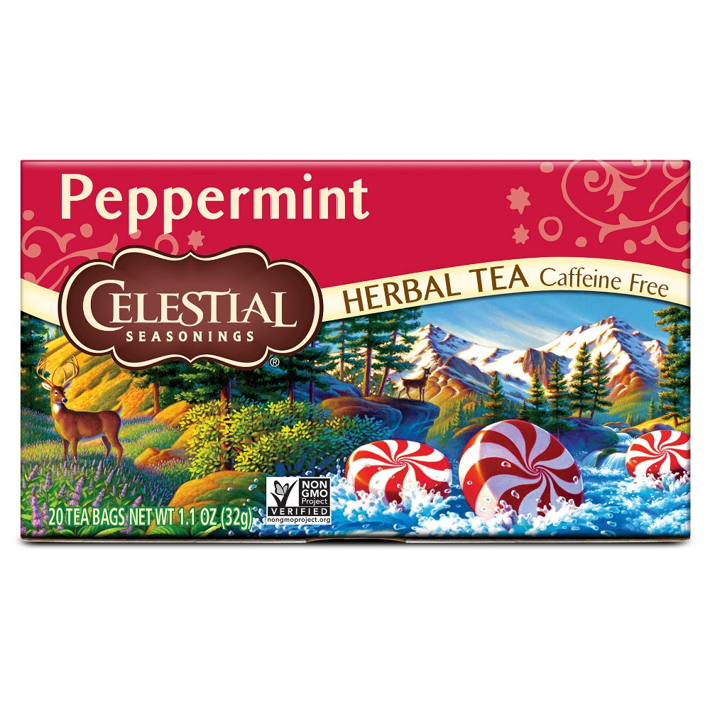 UPC 070734000089 product image for Celestial Seasonings Caffeine Free Peppermint Herbal Tea - 20ct | upcitemdb.com