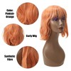 Unique Bargains Women Synthetic Fibre Curly Human Hair Wigs 14" with Wig Cap - 4 of 4