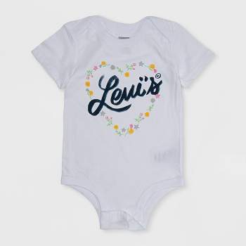 Levi's® Baby Girls' Graphic Short Sleeve Bodysuit - White