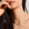 EVRY JEWELS WATERPROOF Gold or Silver Plated Petunia Necklace - 2 of 2