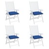 vidaXL Pallet Cushions 4 pcs Blue 19.7"x19.7"x2.8" Oxford Fabric - 4 of 4