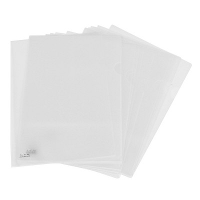 Unique Bargains L Type Folders File Project Pockets Clear Paper