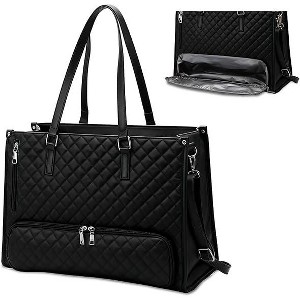 COZONY  Lunch Tote Bag,  PU Leather Laptop Work Bag with Insulated Leakproof Food Compartment, Stylish Lunch Box Tote for Office & Travel - 1 of 4