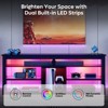 Bestier TV Stand Tall Entertainment Center with Storage For 70 Inch TV - 2 of 4