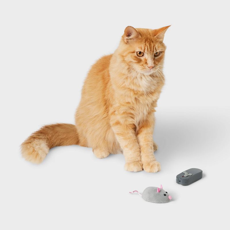 Electronic Chasing Mouse Cat Toy - Boots &#38; Barkley&#8482; - Gray, 3 of 5