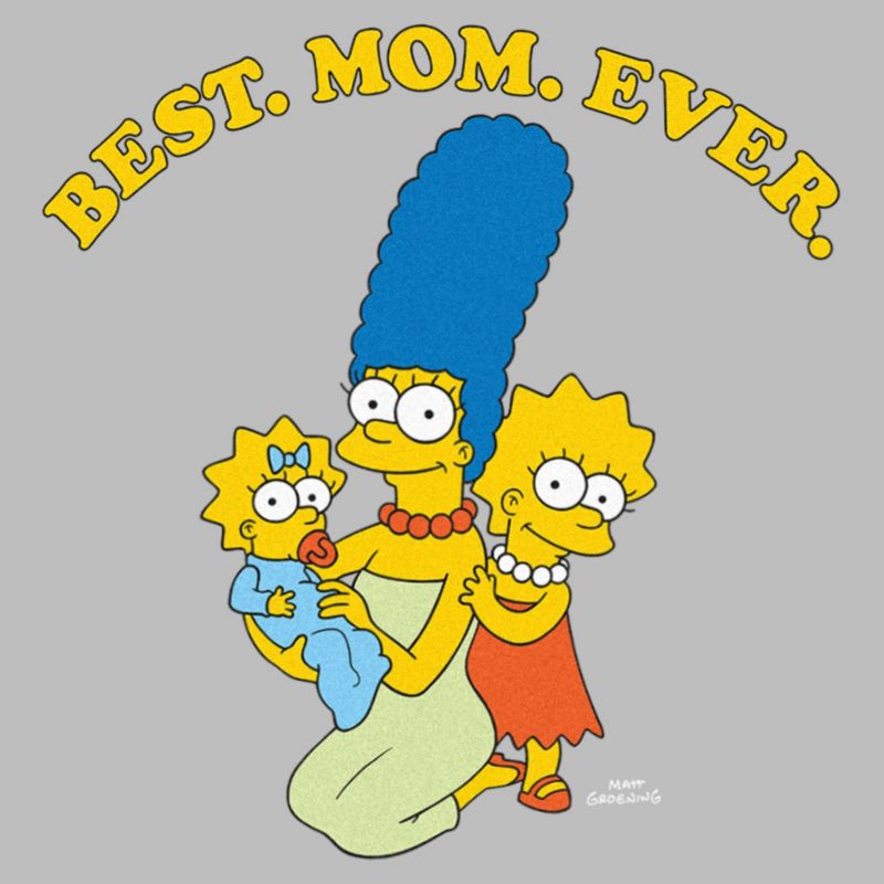 Junior's Women The Simpsons Best Mom Ever Trio Sweatshirt, 2 of 3