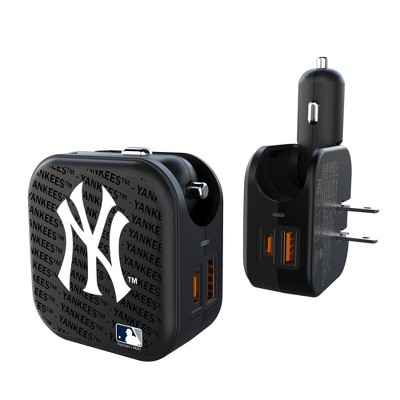 MLB American League Teams Text Backdrop 18-Watt 2 in 1 USB A/C Charger