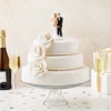 Juvale Funny Wedding Cake Topper, Bride Tied Up Groom Couple Figurine Decorations (2.6 x 4.6 x 2.3 In) - 2 of 4