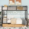 Streamdale Metal Full Size Convertible Bunk Bed with 2 Drawers, Black - 3 of 4
