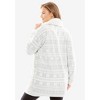 Dreams & Co. Women's Plus Size High Pile Fleece Lined Collar Microfleece Bed Jacket - 3 of 3