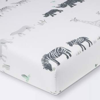 Fitted Crib Sheet - Cloud Island™ Two by Two Animals