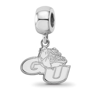Black Bow Jewelry Sterling Silver Gonzaga Bulldogs NCAA Bead Charm - 1 of 4