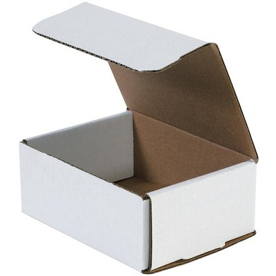 The Packaging Wholesalers Corrugated Mailers 12" x 6" x 6" White 50/Bundle M1266
