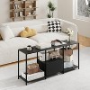 LED TV Stand for TVs up to 55", Entertainment Center with LED Lights & Open Storage Shelves, Modern Media Console for Living Room, Bedroom - 4 of 4