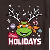 Men's - Teenage Mutant Ninja Turtles - Happy Holidays Short Sleeve Graphic T-Shirt - 2 of 4