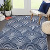 Washable Area Rug Modern Abstract Low Pile Non Slip Stain Resistant Foldable Carpet for Living Room Bedroom Study Room - 3 of 4