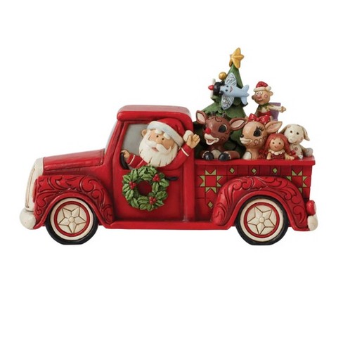 Jim Shore Rudolph In Red Truck Characters - One Figurine 5 Inches