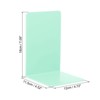 Unique Bargains Acrylic L-shaped Smooth Rounded Corner Book Ends - 2 of 4