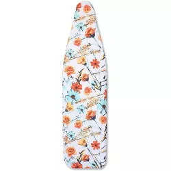 Juvale Cotton Ironing Board Cover and Pad Replacement, Floral Print 15"x54" Heavy Duty for Standard Iron Board
