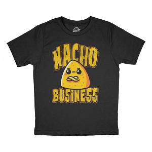 Toddler Funny T Shirts Nacho Business Sarcastic Food Joke Graphic Novelty Tee For Young Kids - Crazy Dog Toddler T Shirt For Foodies - 1 of 4